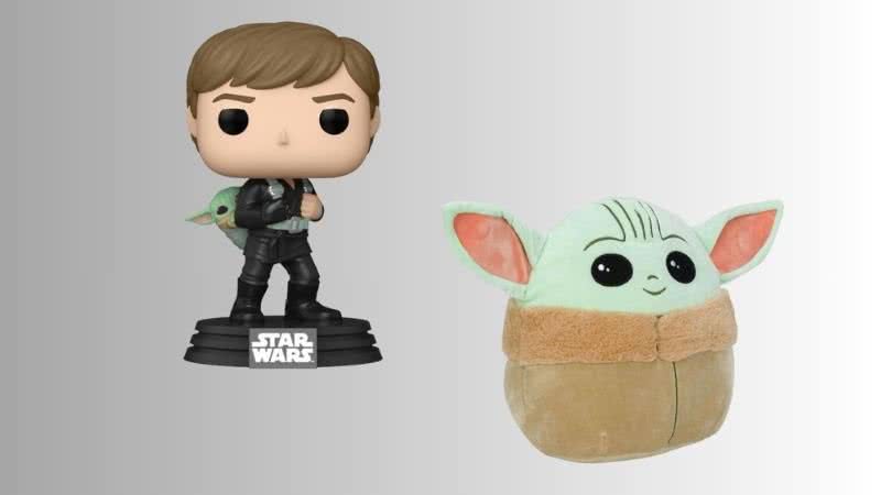 Com bonecos e pelúcias de icônicos personagens de Star Wars, essa lista apresenta algumas belas opções de presente para os fãs! - Créditos: Reprodução/Amazon